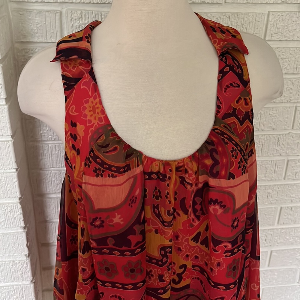 Free People Red Multi-Color Top - Picture 3 of 9